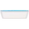 Brilliant Saltery Plafoniera LED Bianco, 1-Luce, Telecomando, Cambia colore