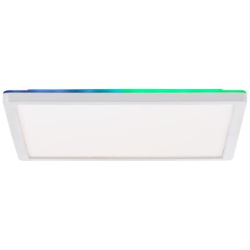 Brilliant Saltery Plafoniera LED Bianco, 1-Luce, Telecomando, Cambia colore