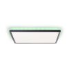 Brilliant Saltery Plafoniera LED Nero, Bianco, 1-Luce, Telecomando, Cambia colore