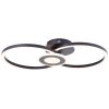 Brilliant Bray Plafoniera LED Nero, Bianco, 1-Luce