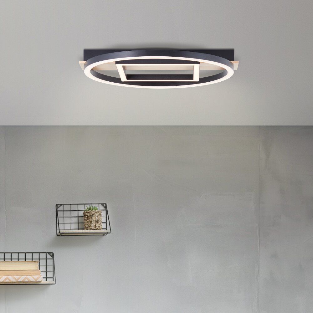 Brilliant Maureen Plafoniera LED Écru, Nero, Bianco, 1-Luce main product photo