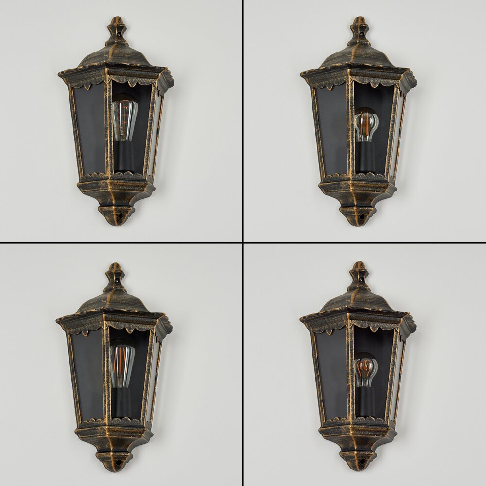 Hongkong Applique da esterno Marrone, Oro, 1-Luce