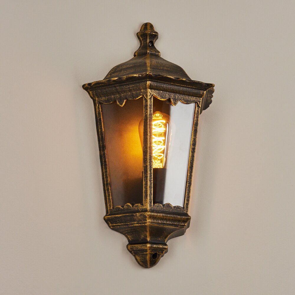 Hongkong Applique da esterno Marrone, Oro, 1-Luce