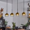 Koyoto  Lampadario a sospensione Vetro 15 cm Oro, Chiaro, 4-Luci