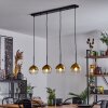 Koyoto  Lampadario a sospensione Vetro 15 cm Oro, Chiaro, 4-Luci