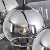 Koyoto  Lampadario a sospensione Vetro 15 cm Cromo, Chiaro, Grigio fumo, 4-Luci