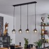 Koyoto  Lampadario a sospensione Vetro 15 cm Chiaro, Grigio fumo, 4-Luci