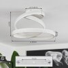 Ramada Plafoniera LED Bianco, 1-Luce