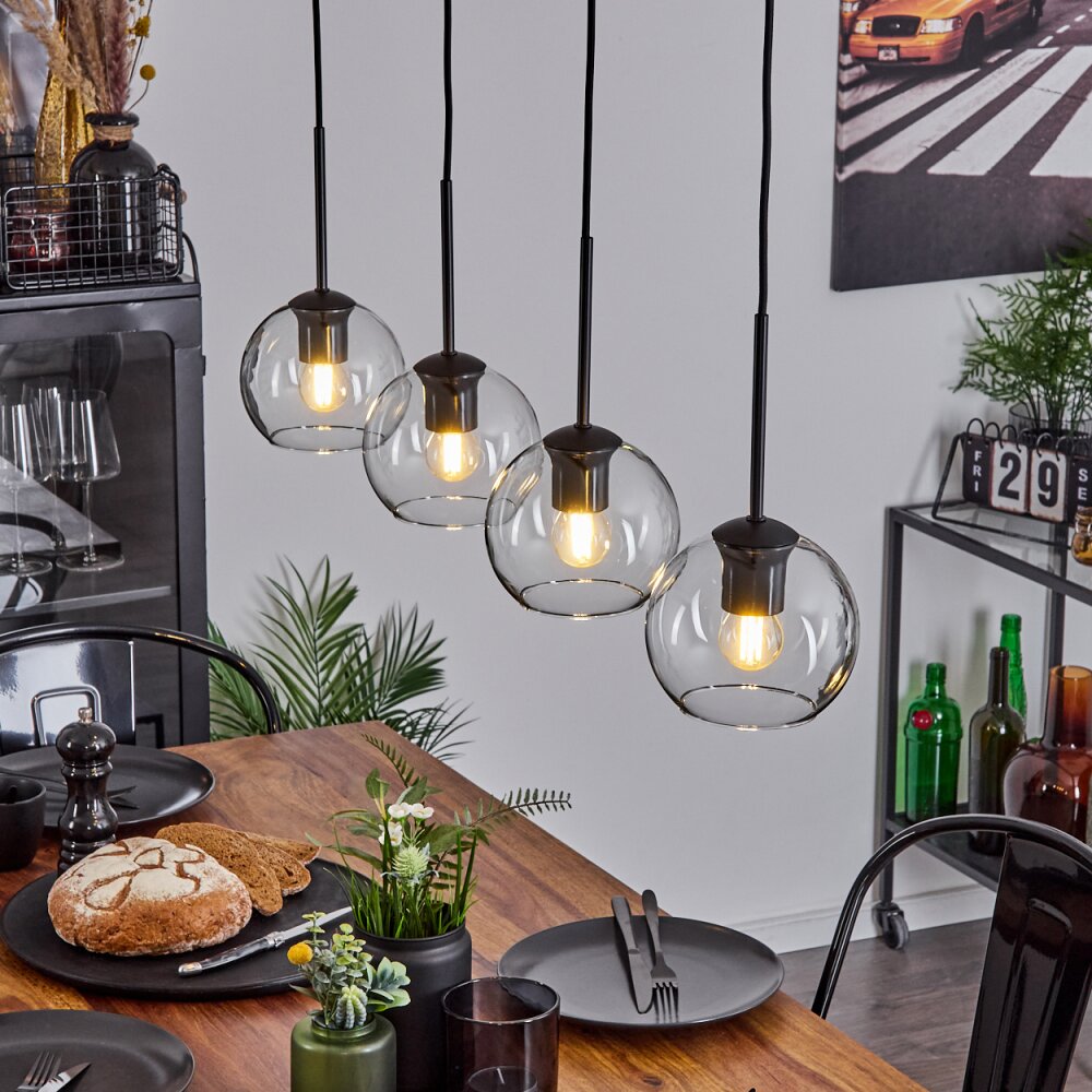Koyoto Lampadario a sospensione Vetro 15 cm Chiaro, 4-Luci main product photo