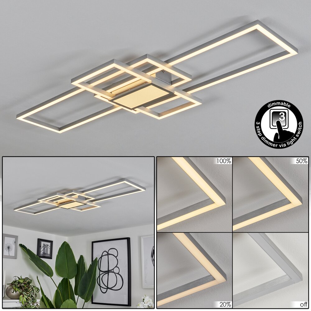 Longos Plafoniera LED Alluminio, 1-Luce main product photo