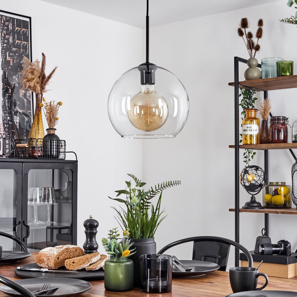 Koyoto  Lampadario a sospensione Vetro 25 cm Chiaro, 1-Luce