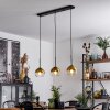 Koyoto  Lampadario a sospensione Vetro 15 cm Oro, Chiaro, 3-Luci