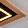 Tojeirinha Plafoniera LED Legno chiaro, Nero, 1-Luce, Telecomando