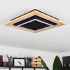 Tojeirinha Plafoniera LED Legno chiaro, Nero, 1-Luce, Telecomando
