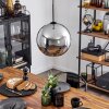 Koyoto  Lampadario a sospensione Vetro 30 cm Cromo, 1-Luce