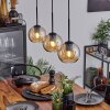 Koyoto  Lampadario a sospensione Vetro 15 cm Ambrato, 3-Luci