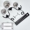 Orieux Lampada a Sospensione Grigio fumo, 3-Luci