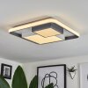 Casqueira Plafoniera LED Grigio, Bianco, 1-Luce