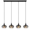 Globo MAXY Lampadario a sospensione Nero, 4-Luci