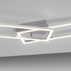 Leuchten-Direkt IVEN Plafoniera LED Acciaio satinato, 1-Luce