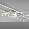 Leuchten-Direkt ASMIN Plafoniera LED Acciaio satinato, 1-Luce, Telecomando