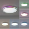 Leuchten-Direkt RIBBON Plafoniera LED Bianco, 2-Luci, Telecomando, Cambia colore