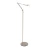 Steinhauer Soleil Lampada da terra LED Acciaio satinato, 1-Luce