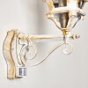 Lentua Applique da esterno Oro, Bianco, 1-Luce, Sensori di movimento