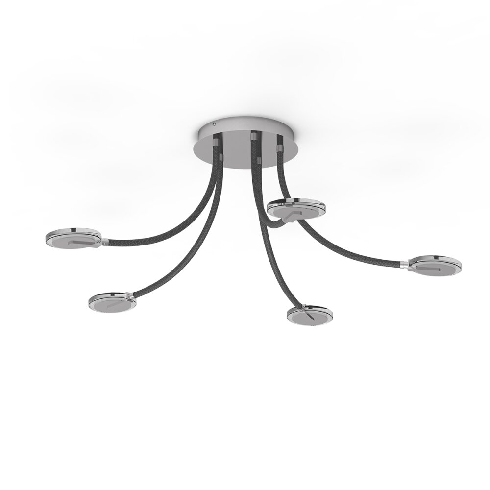 Steinhauer Turound Plafoniera LED Acciaio satinato, 5-Luci main product photo
