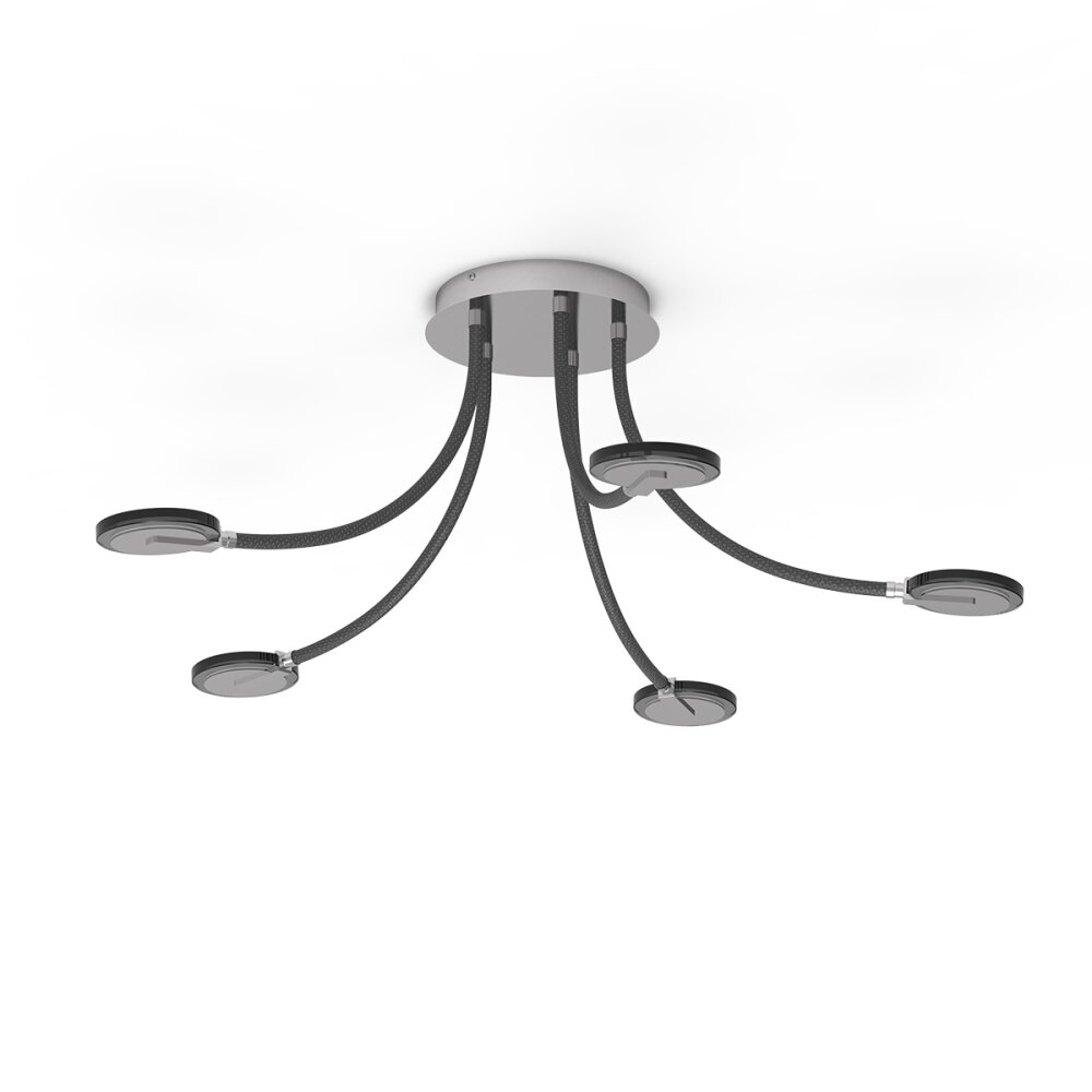 Steinhauer Turound Plafoniera LED Acciaio satinato, 5-Luci main product photo