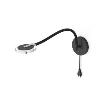 Steinhauer Turound Applique LED Nero, 1-Luce