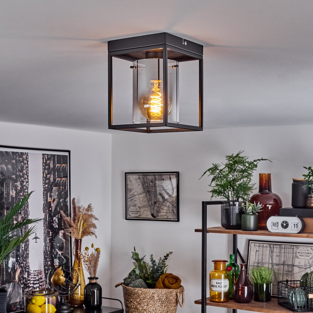 Sarniguet Plafoniera Nero, 1-Luce main product photo
