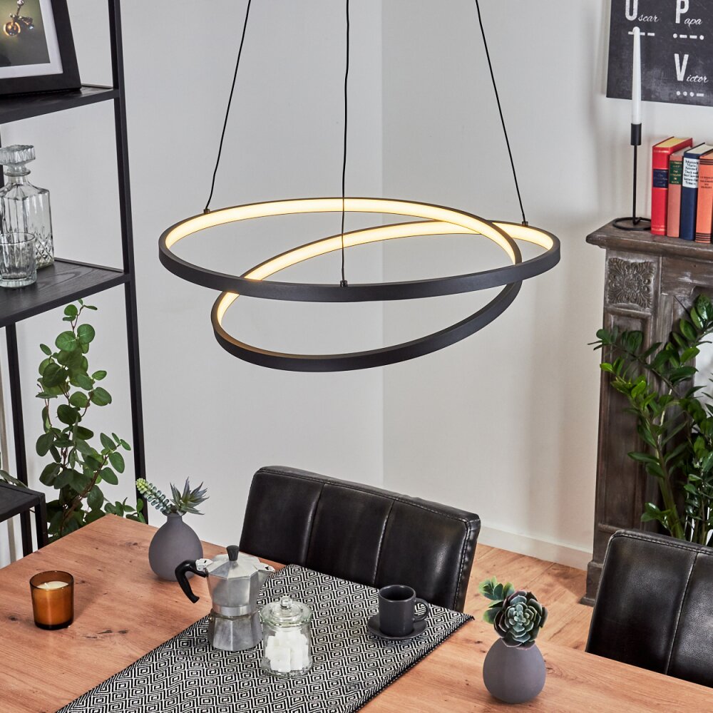 Fioso Lampada a Sospensione LED Nero, 1-Luce main product photo