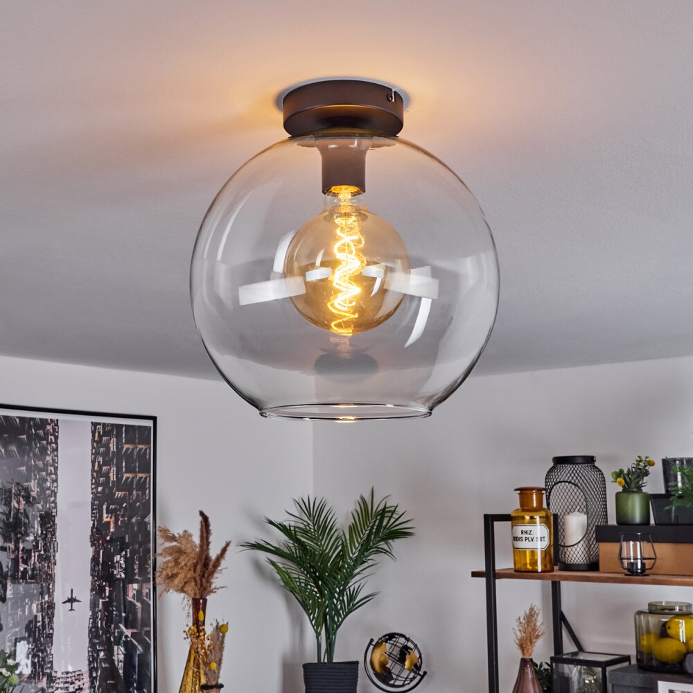 Koyoto Plafoniera Vetro 30 cm Chiaro, 1-Luce main product photo