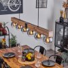 Vouhet Lampada a Sospensione Marrone, Aspetto del legno, Nero, 6-Luci