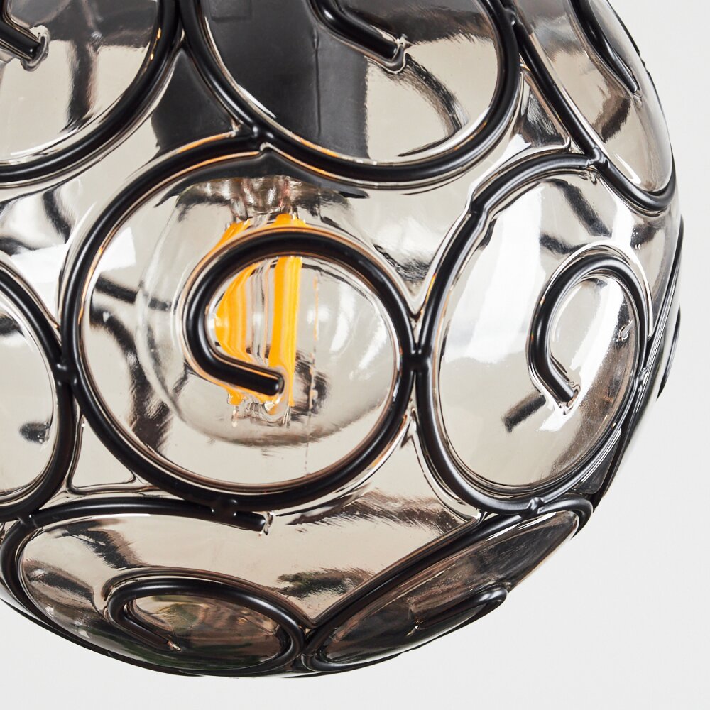 Abodaneira Lampada a Sospensione Ottone, Nero, 4-Luci
