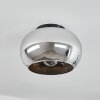 Molloy Plafoniera Cromo, Grigio fumo, 1-Luce