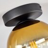 Koyoto  Lampadario a sospensione Vetro 15 cm Oro, Chiaro, 1-Luce