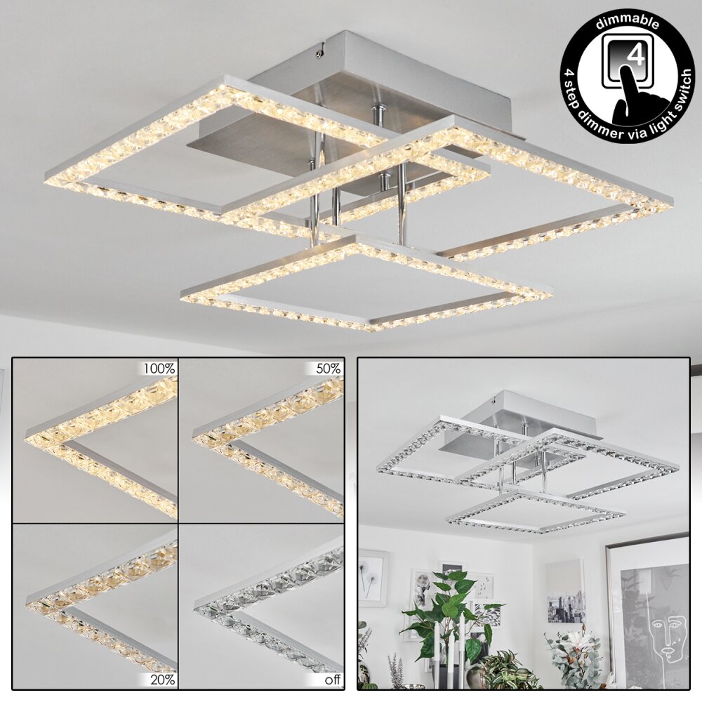 Serranos Plafoniera LED Alluminio, 1-Luce main product photo