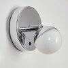 Sanchequias Applique LED Cromo, 1-Luce, Telecomando, Cambia colore