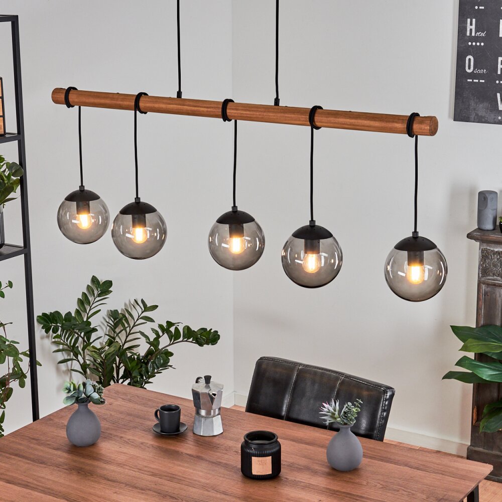 Afurada Lampada a Sospensione Écru, Nero, 5-Luci main product photo