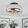 Molloy Plafoniera Cromo, Chiaro, Grigio fumo, 1-Luce