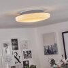 iDual Chloe Plafoniera LED Argento, Bianco, 1-Luce, Telecomando, Cambia colore