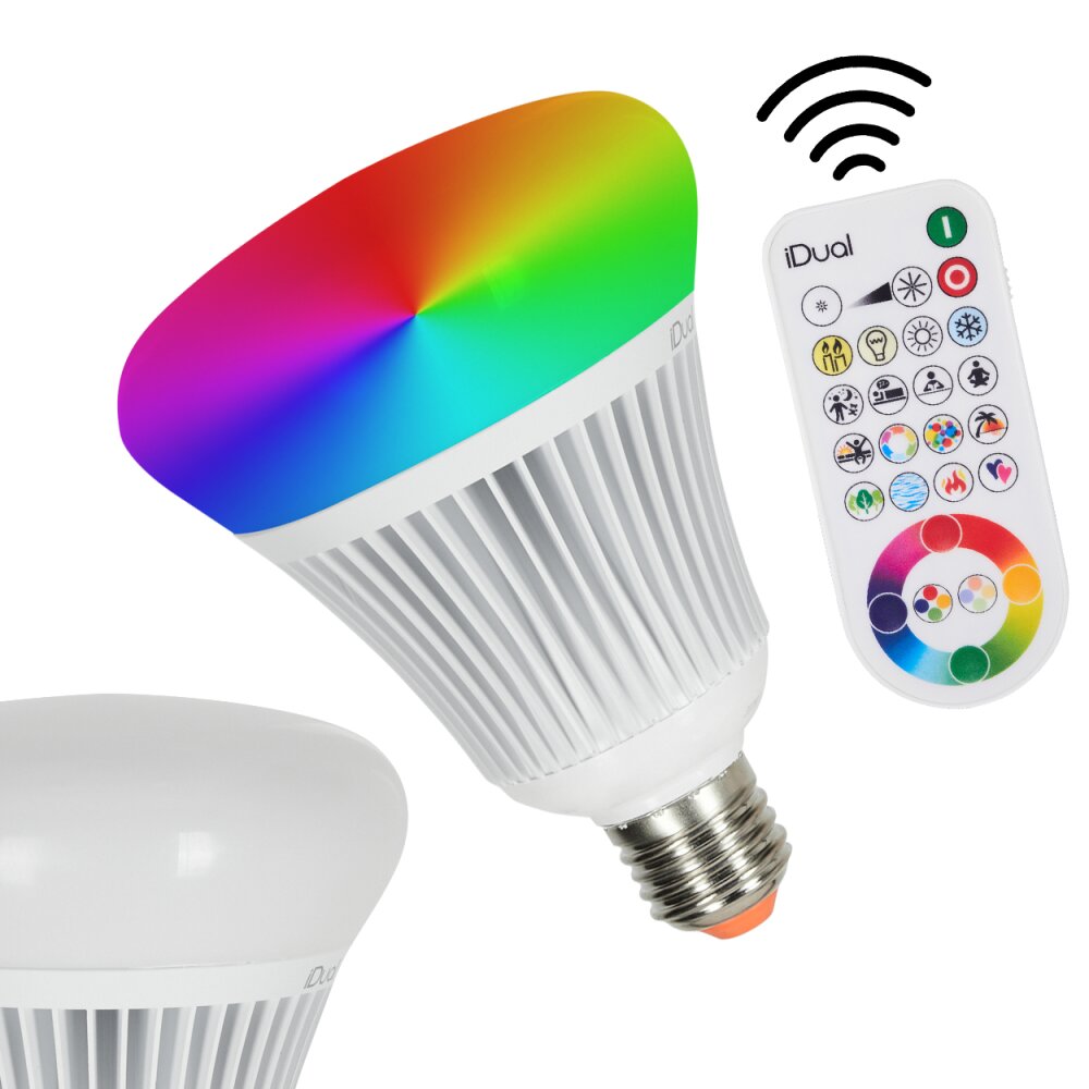 Lampadina LED multicolore con telecomando