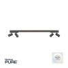 Paul Neuhaus PURE-LINES Plafoniera LED Antracite, 1-Luce, Telecomando