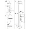 Steinhauer Turound Piantana LED Acciaio satinato, 2-Luci