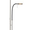 Steinhauer Turound Piantana LED Acciaio satinato, 2-Luci