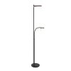 Steinhauer Turound Piantana LED Nero, 2-Luci