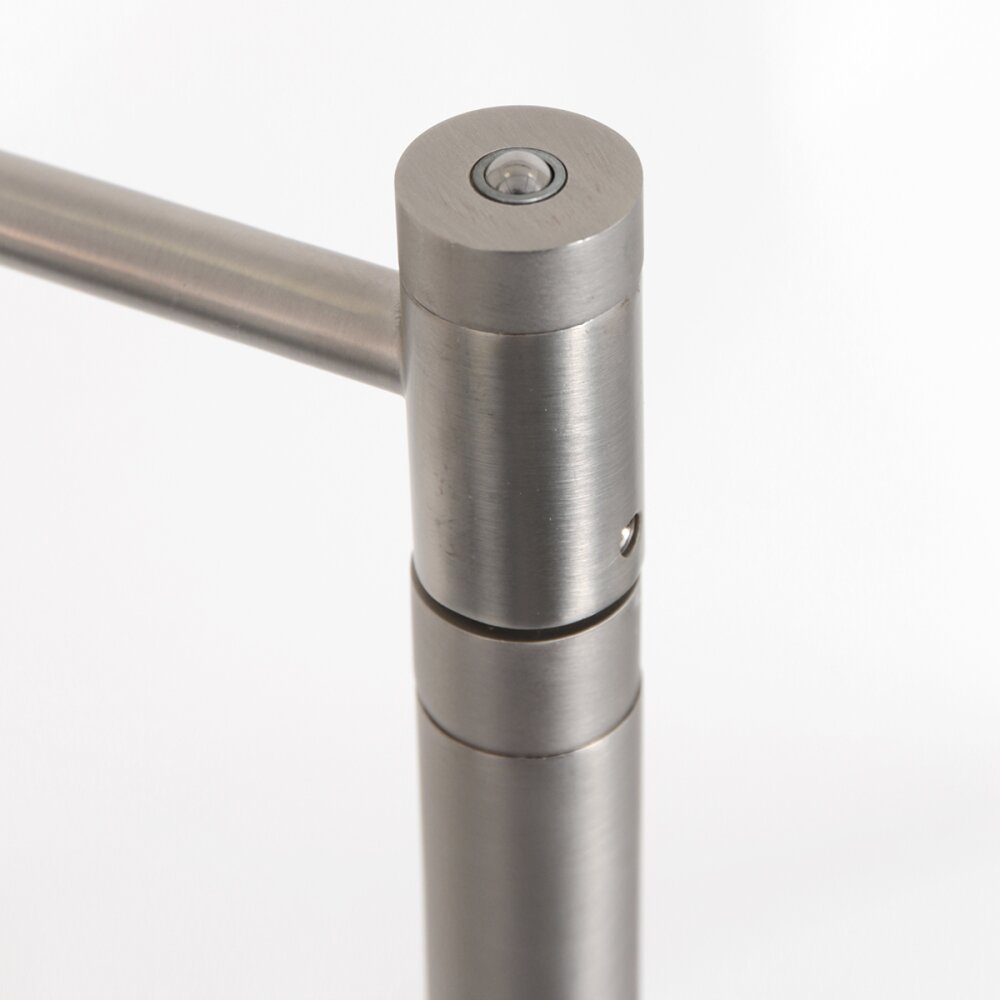 Steinhauer Turound Lampada da terra LED Acciaio satinato, 1-Luce