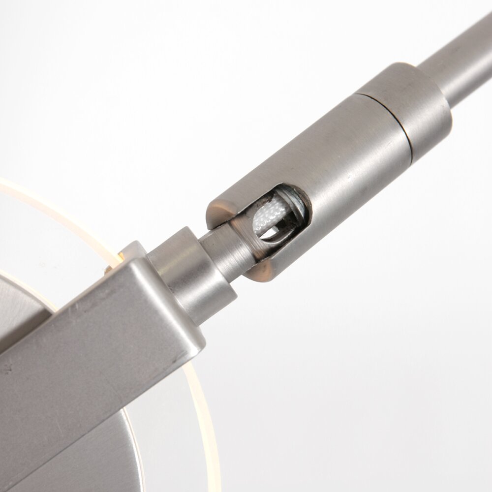 Steinhauer Turound Lampada da terra LED Acciaio satinato, 1-Luce